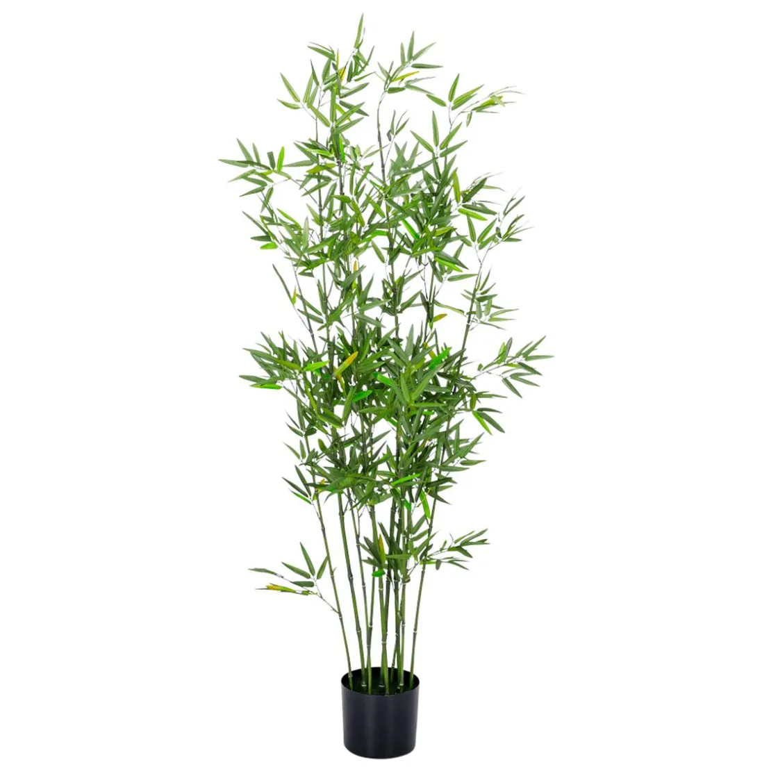 DecoWoerner Plantas Verdes|Plantas De Interior>Bambú Artificial En Maceta, 150 Cm