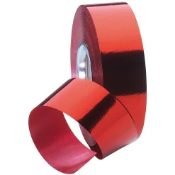 DecoWoerner Cintas De Regalo>Banda Metálica Brillante, Anchura 31 Mm, Roja