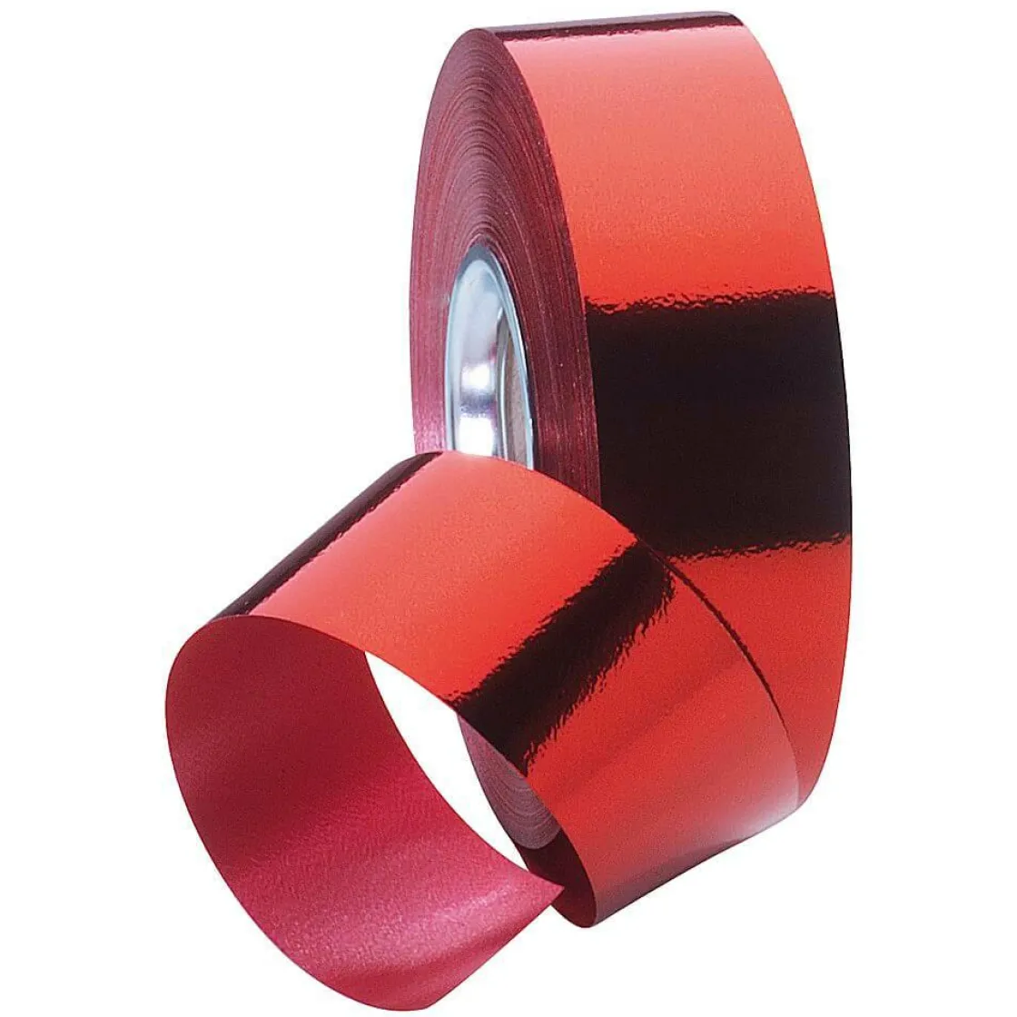DecoWoerner Cintas De Regalo>Banda Metálica Brillante, Anchura 31 Mm, Roja