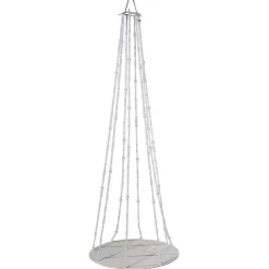DecoWoerner Expositores Para Tiendas>Bandeja Colgante Con Cadenas De Perlas, Ø 60 Cm, Longitud 170 Cm