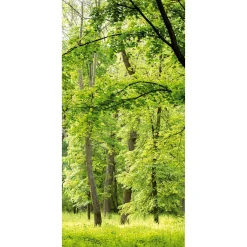 DecoWoerner Decoración Natural|Decoración De Verano>Bandera De Tela Ignífuga "Bosque De Primavera" De Tela De Bandera 100 X 200 Cm