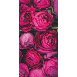 DecoWoerner Decoración Temática|Pancartas De Primavera>Bandera De Tela Ignífuga "flores De Ranúnculo " De Tela De Bandera 100 X 200 Cm