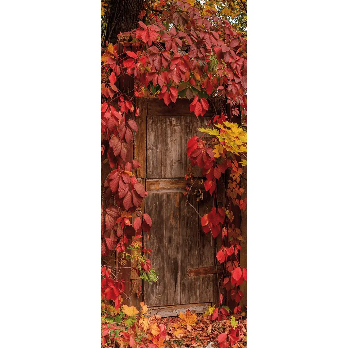 DecoWoerner Pancartas De Otoño>Bandera De Tela Ignífuga "Hojas De Otoño" 100 X 200 Cm