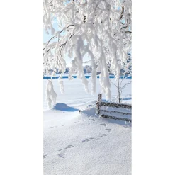 DecoWoerner Decoración De Invierno|Pancartas De Navidad E Invierno>Bandera Paisaje Nieve 1 X 2 M