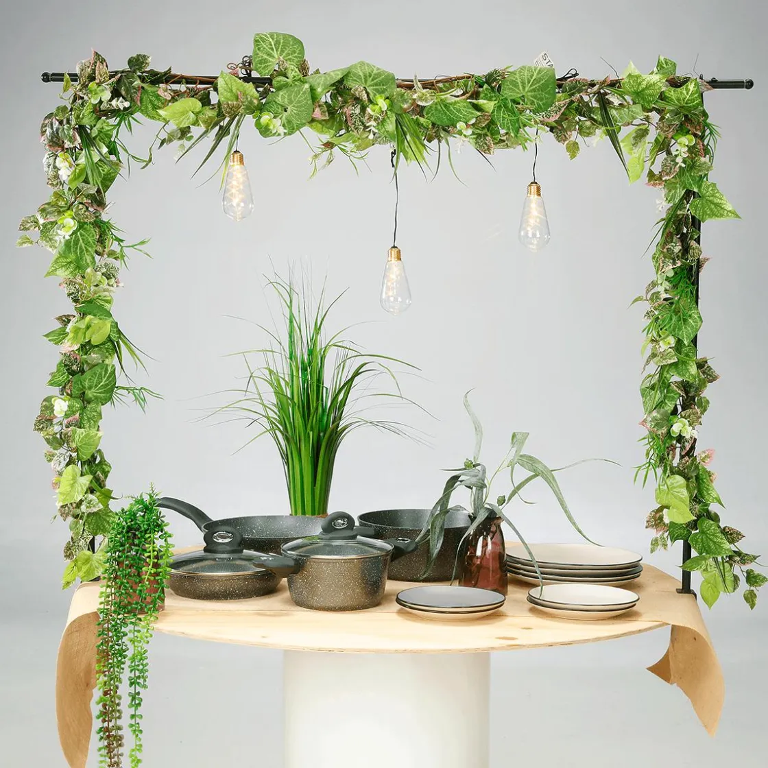 DecoWoerner Ayudas Y Herramientas De Decoración>Barra De Decoración De Mesa, Anchura 127 - 236 Cm
