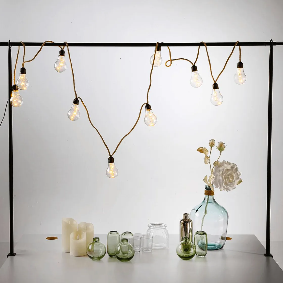 DecoWoerner Ayudas Y Herramientas De Decoración>Barra De Decoración De Mesa, Anchura 127 - 236 Cm