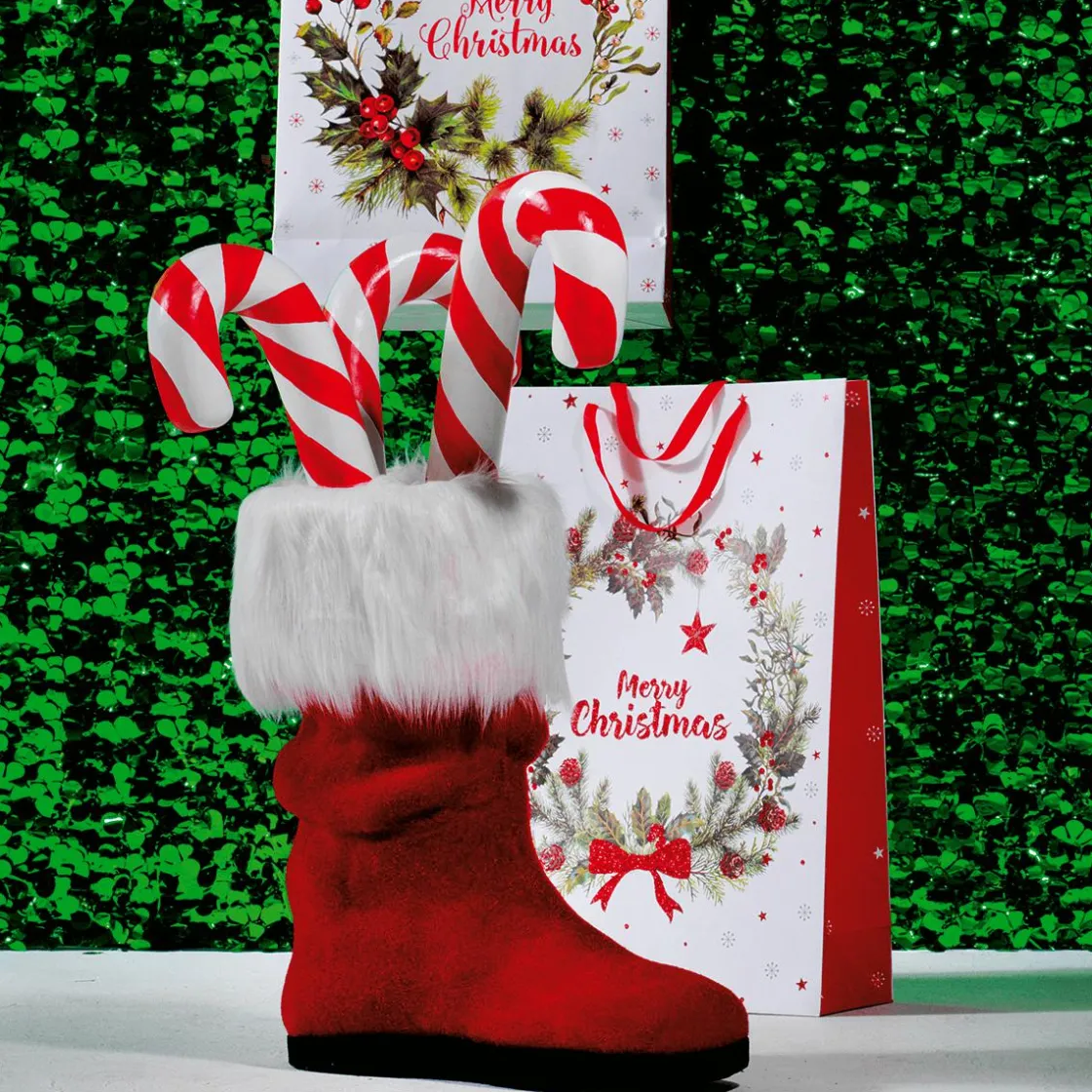 DecoWoerner Chupetes Xxl|Figuras De Navidad>Bastón De Azúcar XXL Alimento De Imitación 60 Cm