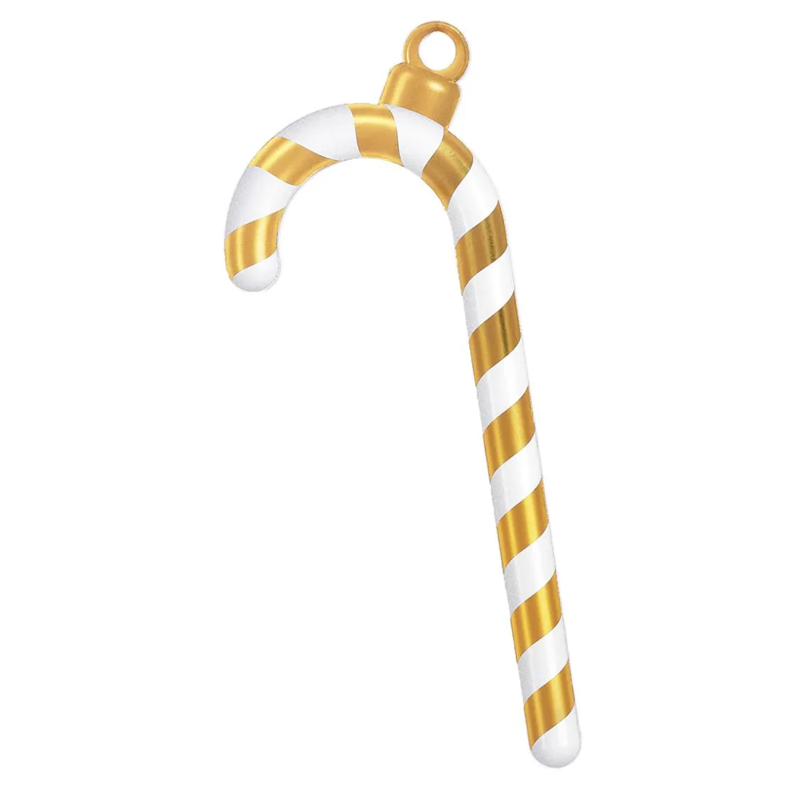 DecoWoerner Decoración De Invierno|Figuras De Navidad>Bastón De Caramelo Dorado / Blanco