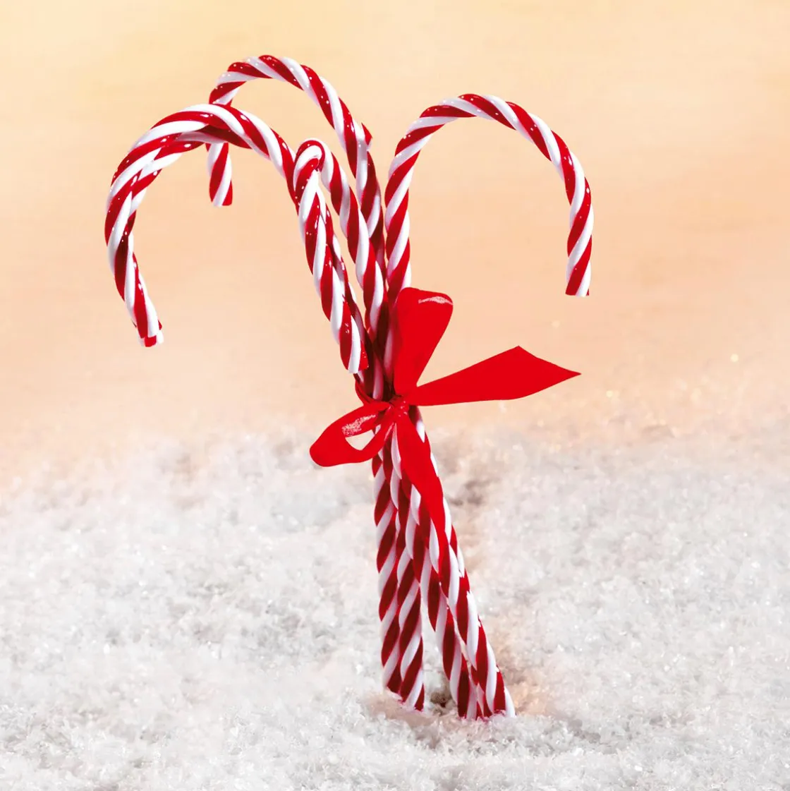 DecoWoerner Chupetes Xxl|Figuras De Navidad>Bastones De Azúcar XXL Alimento De Imitación 5 Piezas 50 Cm