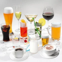 DecoWoerner Bebidas>Bebida Vaso De Leche Alimento De Imitación 10 Cm