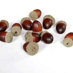 DecoWoerner Decoración Dispersa|Decoración De Otoño>Bellotas Esparcidas Artificiales 3 Cm