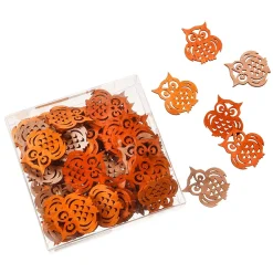 DecoWoerner Decoración Dispersa|Decoración De Otoño>Búho De Dispersión 72 Piezas
