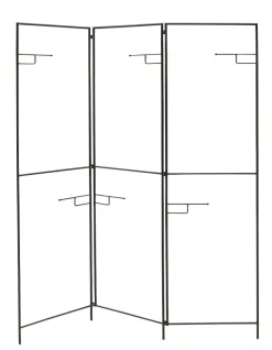 DecoWoerner Expositores Para Tiendas>Biombo De Metal Altura 180 Cm