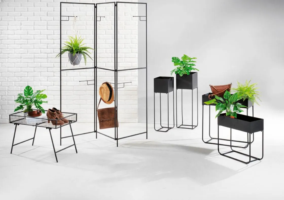 DecoWoerner Expositores Para Tiendas>Biombo De Metal Altura 180 Cm