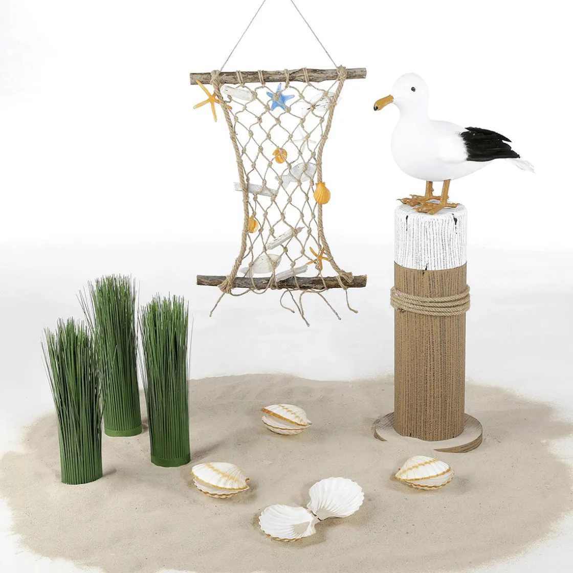 DecoWoerner Decoración De Verano>Bita Decorativa Marítima, Altura 50 Cm