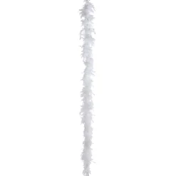 DecoWoerner Decoración Temática>Boa De Plumas, Blanca, 180 Cm