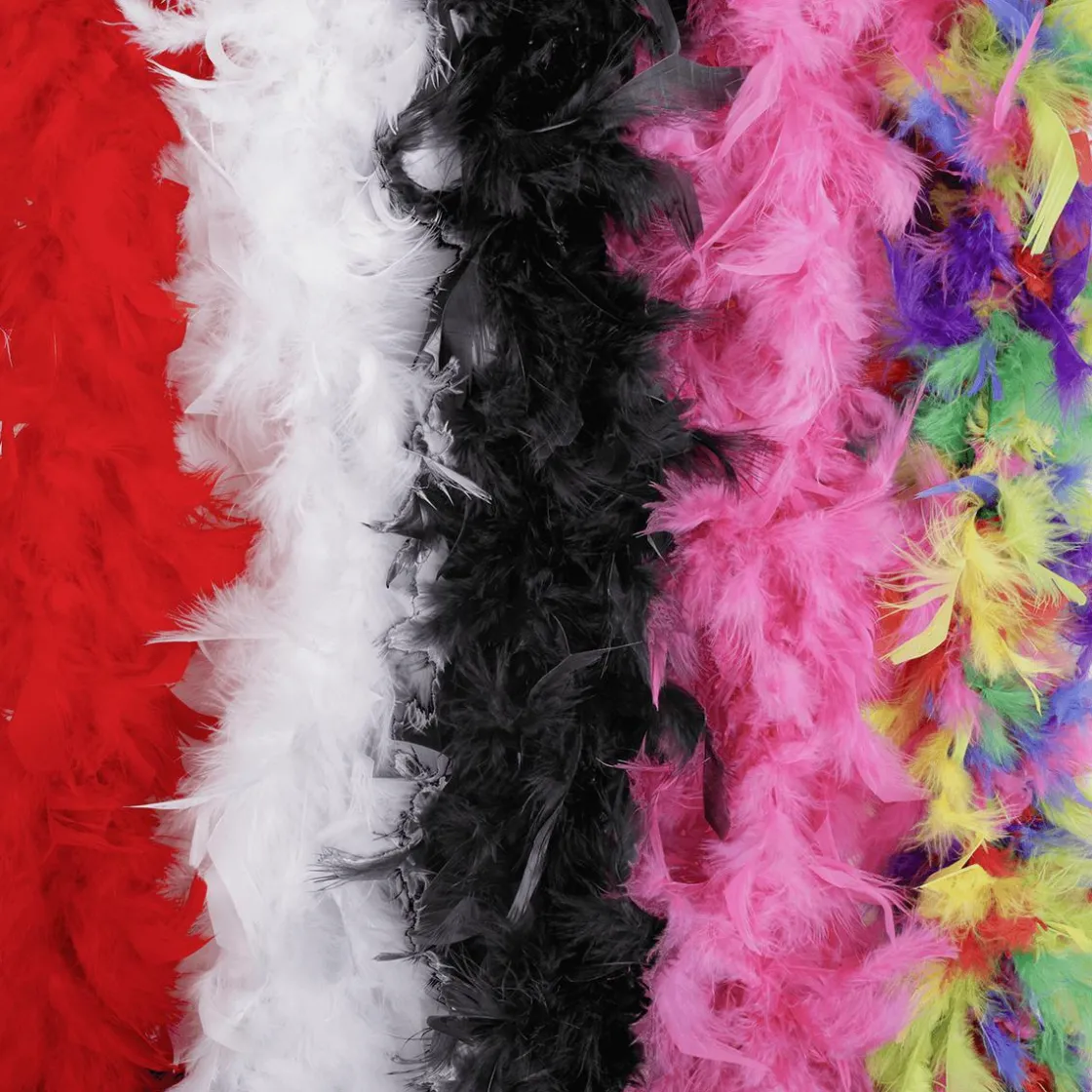 DecoWoerner Decoración Temática>Boa De Plumas, Colorida, 180 Cm