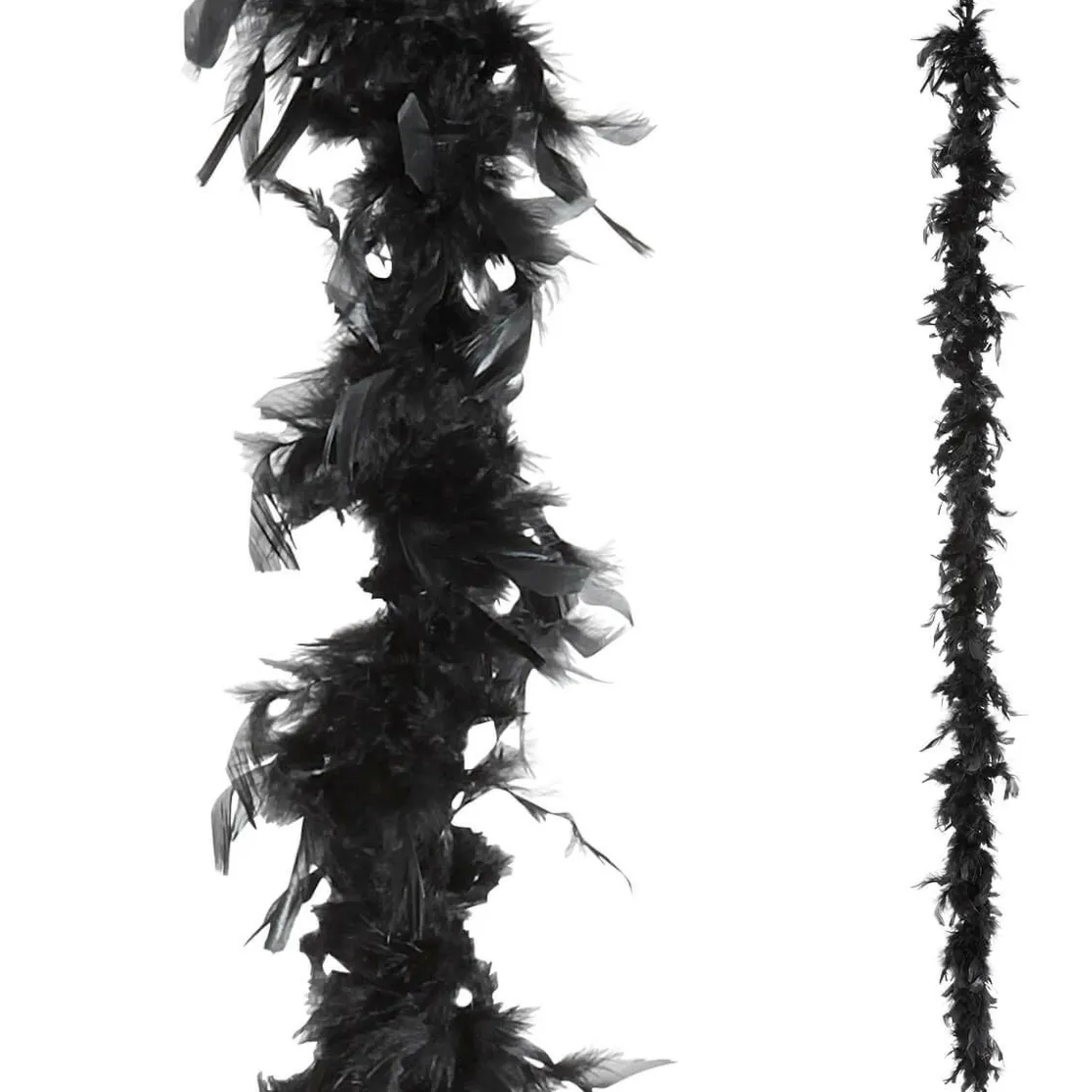 DecoWoerner Decoración Temática>Boa De Plumas, Negra, 180 Cm