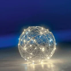 DecoWoerner Luz Decorativa|Luces De Navidad>Bola Con Iluminación LED Caliente Intermitente, 30 Cm