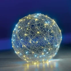 DecoWoerner Luz Decorativa|Luces De Navidad>Bola Con Iluminación LED Caliente Intermitente, 45 Cm