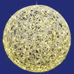 DecoWoerner Luces De Navidad>Bola 3D De Fibra De Vidrio Con Luz IP67, 50 Cm Ø