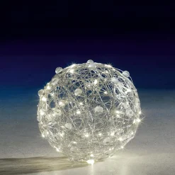 DecoWoerner Luz Decorativa|Luces De Navidad>Bola De Alambre Con Luz LED Ø 25 Cm