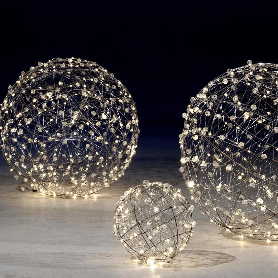 DecoWoerner Luz Decorativa|Luces De Navidad>Bola De Alambre Con Luz LED Ø 45 Cm