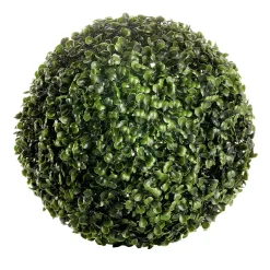 DecoWoerner Césped Artificial>Bola De Boj Artificial, 26 Cm Ø,
