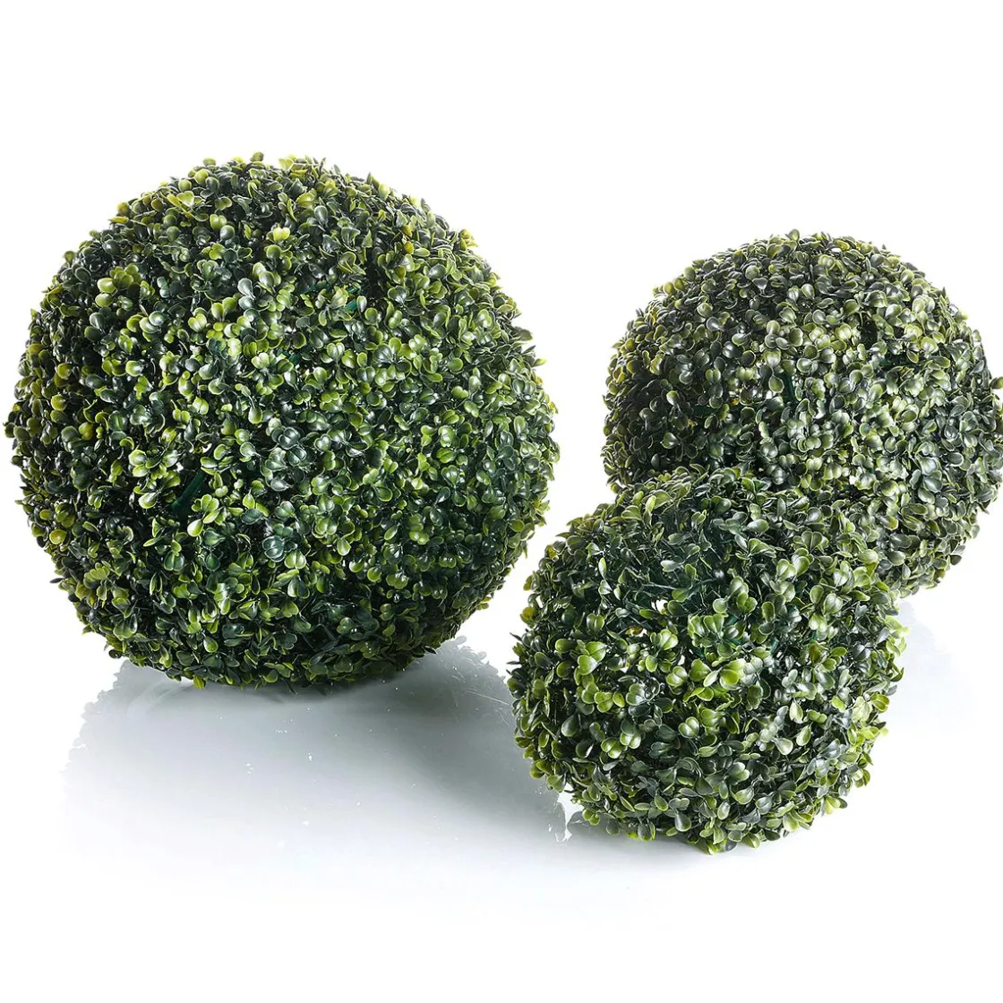 DecoWoerner Césped Artificial>Bola De Boj Artificial, 26 Cm Ø,