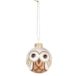 DecoWoerner Bolas De Navidad>Bola De Cristal Para Colgar "Búho" 24 Unidades En Caja