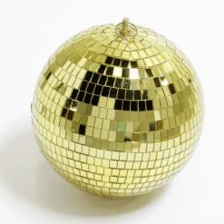 DecoWoerner Decoración Temática>Bola De Discoteca Dorada, Ø 40 Cm