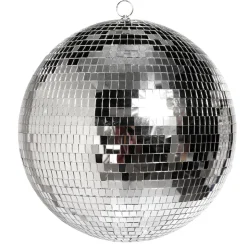 DecoWoerner Decoración Temática>Bola De Discoteca Plateada, Ø 40 Cm