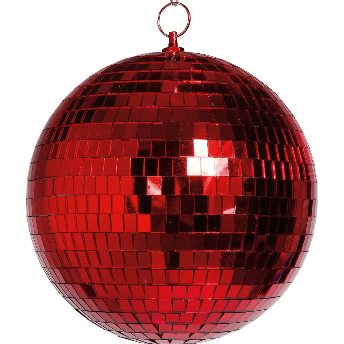 DecoWoerner Decoración Temática>Bola De Discoteca Roja, Ø 40 Cm
