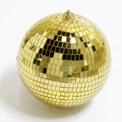 DecoWoerner Decoración Temática>Bola De Espejos Decorativa, Color Dorado, Ø 20 Cm