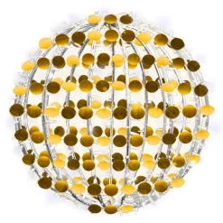 DecoWoerner Luz Decorativa|Luces De Navidad>Bola De Lentejuelas De 50 Cm Ø Con LED Cálidos Y Fríos