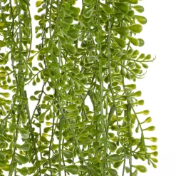 DecoWoerner Plantas Colgantes>Bola De Musgo Artificial Senecio Planta Colgante 75 Cm