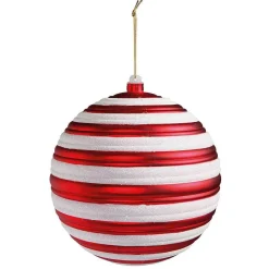 DecoWoerner Bolas De Navidad>Bola De Navidad, 20 Cm Con Rayas