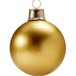 DecoWoerner Decoración Navideña Xxl>Bola De Navidad, Color Dorado, Ø 70 Cm