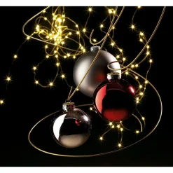 DecoWoerner Bolas De Navidad>Bola De Navidad De Plástico Sin Costuras, Brillante 10 Cm Ø, 4 Piezas