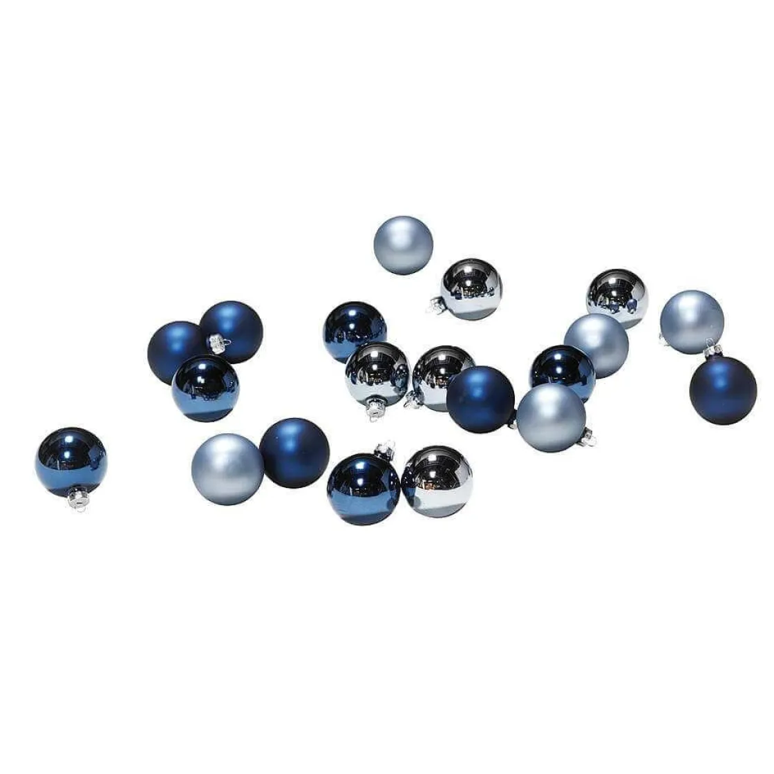 DecoWoerner Bolas De Navidad>Bola De Navidad De Vidrio 6 Cm, Azul Piedra, 10 Piezas