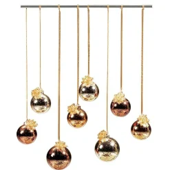 DecoWoerner Bolas De Navidad>Bola De Navidad De Vidrio 8 Cm, , 6 Piezas