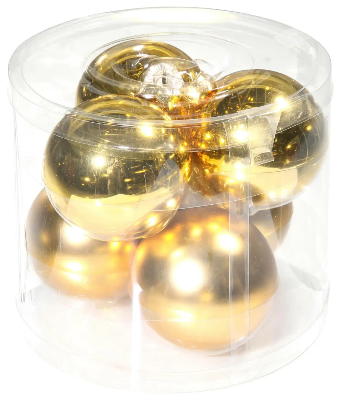 DecoWoerner Bolas De Navidad>Bola De Navidad De Vidrio 8 Cm, Oscuro, 6 Piezas
