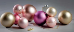 DecoWoerner Bolas De Navidad>Bola De Navidad De Vidrio 8 Cm, Oscuro, 6 Piezas
