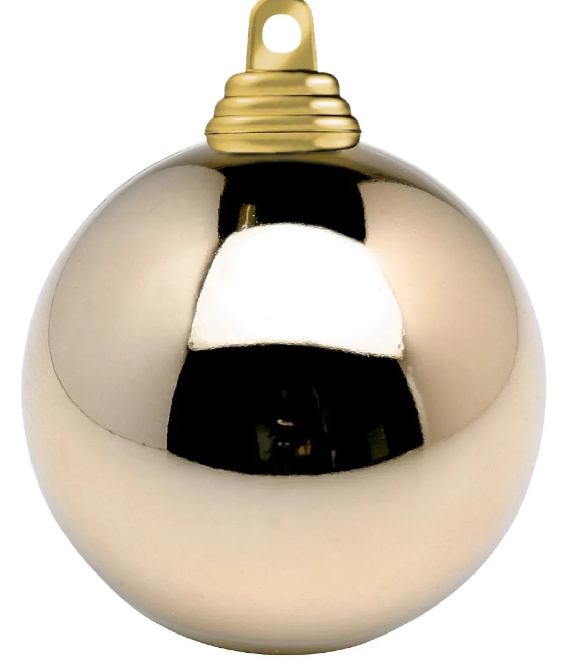 DecoWoerner Bolas De Navidad>Bola De Navidad Poco Inflamable, Bronce Brillante 10 Cm, 6 Piezas