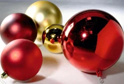 DecoWoerner Decoración Navideña Xxl|Bolas De Navidad>Bola De Navidad XXL Brillante, 50 Cm