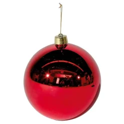 DecoWoerner Bolas De Navidad>Bola De Navidad XXL Roja Brillante, 30 Cm