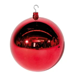DecoWoerner Decoración Navideña Xxl|Bolas De Navidad>Bola De Navidad XXL Roja Brillante, 40 Cm