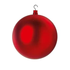 DecoWoerner Bolas De Navidad>Bola De Navidad XXL Roja Mate, 40 Cm