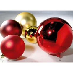 DecoWoerner Bolas De Navidad>Bola De Navidad XXL Roja Mate, 40 Cm
