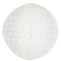 DecoWoerner Decoración Temática>Bola De Nido De Abeja Blanca, Ignífuga, B1 30 Cm Ø